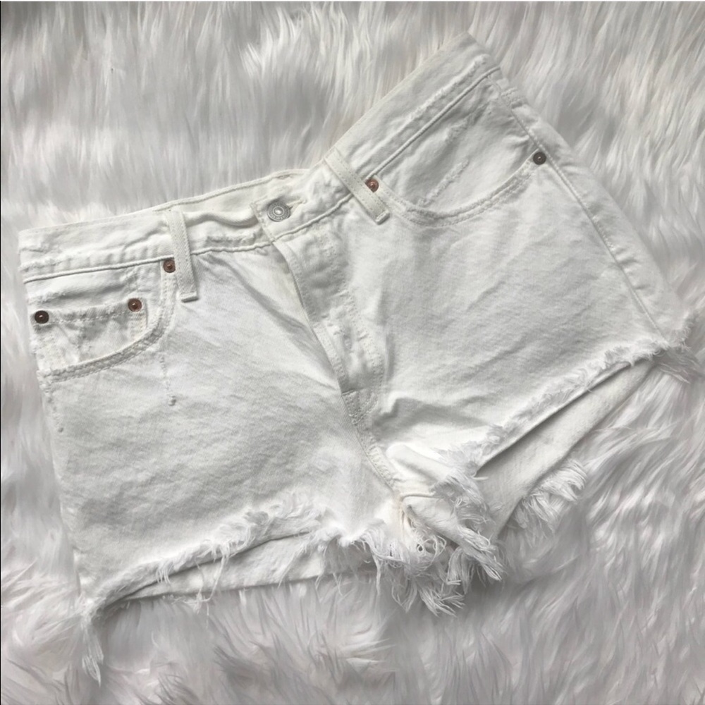 Levi’s distressed Jean shorts